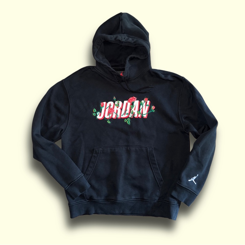 JORDAN SORRY FOR YOUR LOSS PORTLAND HOODIE SWEATSHIRT BLACK FD0597-010 Medium